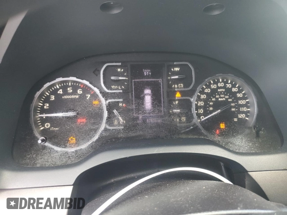2019 Toyota Tundra SR with VIN 5TFRM5F13KX141745, listed as a Copart auction lot 56910955 with 67,856 mi miles and Salvage title. Bid and sale history available at DreamBid. Image 9.