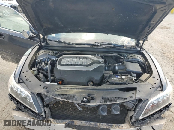 2015 Acura RLX Technology with VIN JH4KC1F57FC000544, listed as a Copart auction lot 58799935 with 151,390 mi miles and Salvage title. Bid and sale history available at DreamBid. Image 11.