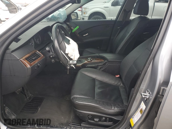 2007 BMW 5 Series 530xi with VIN WBANF73567CU26463, listed as a Copart auction lot 47670845 with 168,965 mi miles and Salvage Title. Bid and sale history available at carsss.com. Image 7.