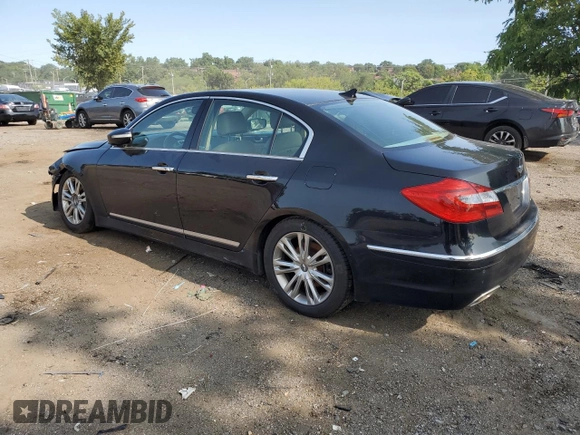 2012 Hyundai Genesis 4.6L with VIN KMHGC4DF6CU175762, listed as a Copart auction lot 67151194 with 169,838 mi miles and Salvage Title. Bid and sale history available at carsss.com. Image 2.