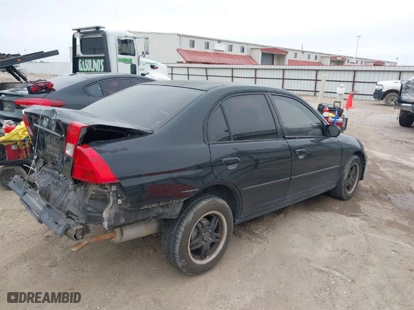 2004 Honda Civic LX with VIN 2HGES16504H573993, listed as a IAAI auction lot 41589357 with 1 mi miles. Bid and sale history available at carsss.com. Image 4.