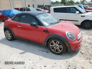 2013 MINI Cooper Coupe with VIN WMWSX1C57DT507660, listed as a Copart auction lot 63930314 with 119,945 mi miles and Non Repairable. Bid and sale history available at carsss.com. Image 4.