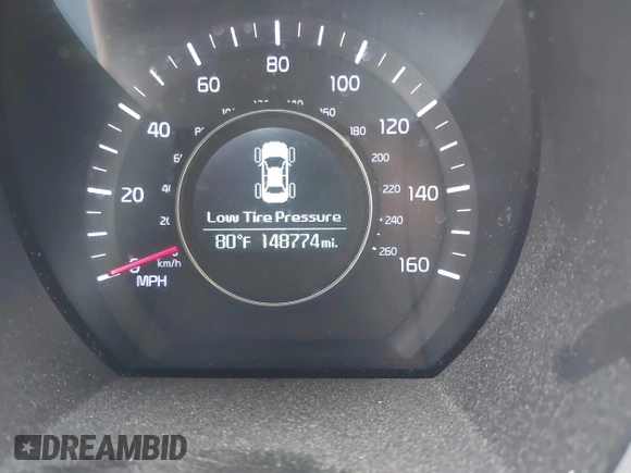 2014 Kia Optima LX with VIN 5XXGM4A7XEG334175, listed as a IAAI auction lot 42169281 with 148,774 mi miles. Bid and sale history available at carsss.com. Image 7.