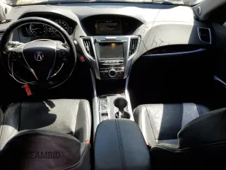 2015 Acura TLX Advance with VIN 19UUB3F76FA001028, listed as a Copart auction lot 55284625 with 110,674 mi miles and Salvage title. Bid and sale history available at DreamBid. Image 8.