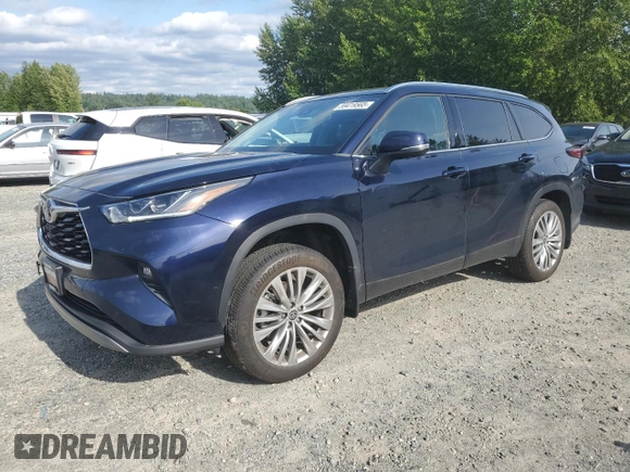 2023 Toyota Highlander L with VIN 5TDKDRBH8PS038426, listed as a Copart auction lot 59419565 with 17,495 mi miles and Salvage title. Bid and sale history available at DreamBid. Image 1.