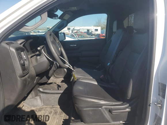 2022 Chevrolet Silverado 1500 Work Truck with VIN 3GCNAAEK2NG525602, listed as a Copart auction lot 49169165 with 107,803 mi miles and Non Repairable. Bid and sale history available at DreamBid. Image 7.