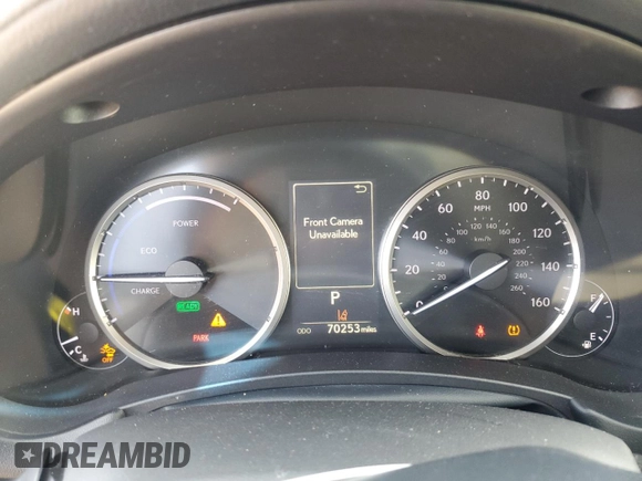 2019 Lexus NX 300h with VIN JTJBJRBZ7K2097983, listed as a Copart auction lot 50781455 with 70,253 mi miles and Salvage title. Bid and sale history available at DreamBid. Image 9.