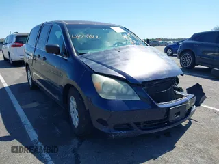 2007 Honda Odyssey LX with VIN 5FNRL38277B098798, listed as a IAAI auction lot 41998802 with 205,657 mi miles and . Bid and sale history available at carsss.com. Image 1.