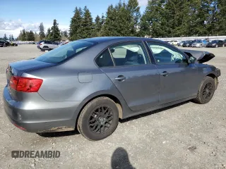 2014 Volkswagen Jetta Sedan S with VIN 3VW1K7AJ0EM350776, listed as a Copart auction lot 49552995 with 0 mi miles and Salvage Title. Bid and sale history available at carsss.com. Image 3.