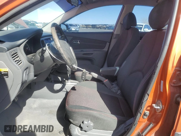 2009 Kia Rio SX with VIN KNADE223496514284, listed as a Copart auction lot 48550105 with 114,411 mi miles and Salvage Title. Bid and sale history available at carsss.com. Image 7.