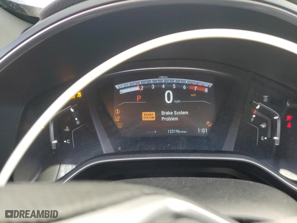 2019 Honda CR-V EX with VIN 2HKRW2H56KH676251, listed as a Copart auction lot 82765654 with 122,196 mi miles and Salvage Title. Bid and sale history available at carsss.com. Image 9.