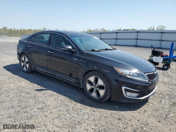 2013 Kia Optima Hybrid EX with VIN KNAGM4AD7D5060620, listed as a Copart auction lot 52964445 with 185,232 mi miles and Salvage Title. Bid and sale history available at carsss.com. Image 4.