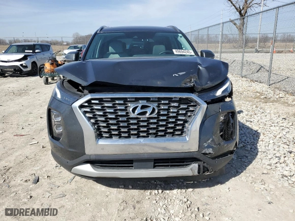 2020 Hyundai Palisade SEL with VIN KM8R4DHE8LU062211, listed as a Copart auction lot 49694245 with 55,160 mi miles and Salvage Title. Bid and sale history available at carsss.com. Image 5.