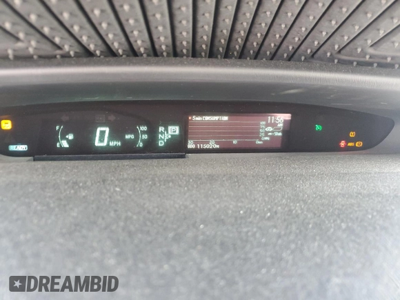 2012 Toyota Prius One with VIN JTDKN3DU6C5418062, listed as a Copart auction lot 52368475 with 115,020 mi miles and Salvage Title. Bid and sale history available at carsss.com. Image 9.