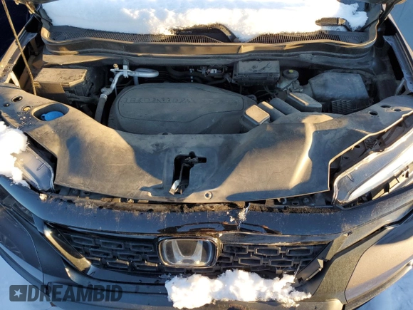 2019 Honda Passport EX-L with VIN 5FNYF8H53KB027391, listed as a Copart auction lot 87193204 with 92,870 mi miles and Salvage title. Bid and sale history available at DreamBid. Image 12.