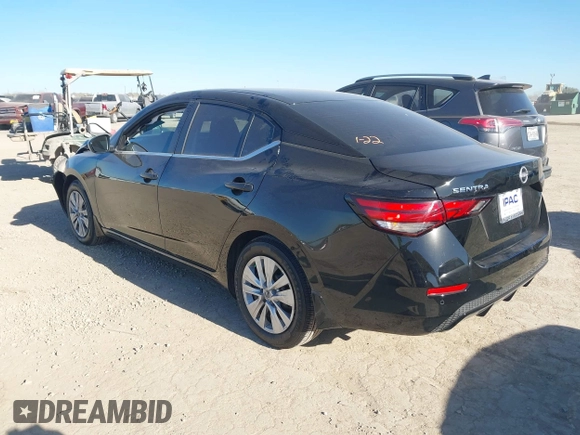 2025 Nissan Sentra S with VIN 3N1AB8BV6SY262493, listed as a IAAI auction lot 41392051 with 942 mi miles and . Bid and sale history available at DreamBid. Image 3.