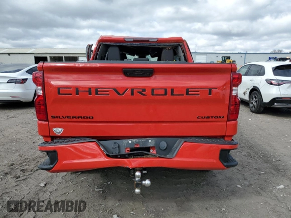 2024 Chevrolet Silverado 1500 Custom with VIN 1GCPDBEK1RZ294848, listed as a Copart auction lot 42704255 with 478 mi miles and Salvage Title. Bid and sale history available at DreamBid. Image 6.