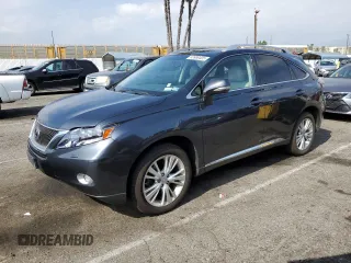 2010 Lexus RX 450h with VIN JTJBC1BA1A2022331, listed as a Copart auction lot 53989405 with 90,228 mi miles and Salvage title. Bid and sale history available at DreamBid. Image 1.