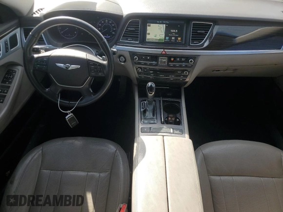2017 Genesis G80 3.8L with VIN KMHGN4JE1HU177500, listed as a Copart auction lot 77677274 with 114,561 mi miles and Salvage Title. Bid and sale history available at carsss.com. Image 8.