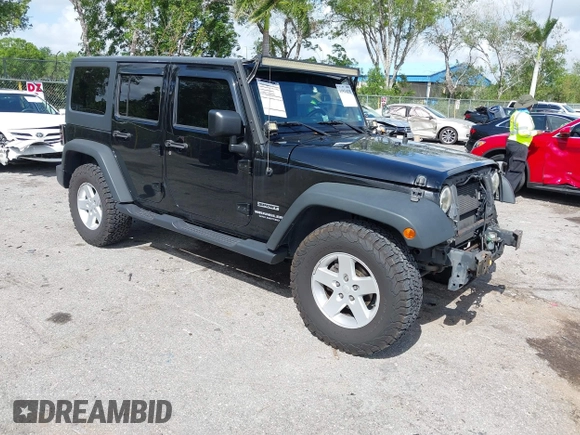 2016 Jeep Wrangler Unlimited Sport with VIN 1C4HJWDG3GL234653, listed as a IAAI auction lot 41931838 with 85,375 mi miles and . Bid and sale history available at DreamBid. Image 1.