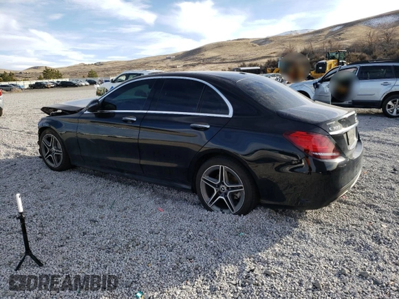 2019 Mercedes-Benz C 300 with VIN 55SWF8DB5KU322252, listed as a Copart auction lot 46503745 with 49,375 mi miles and Salvage Title. Bid and sale history available at DreamBid. Image 2.