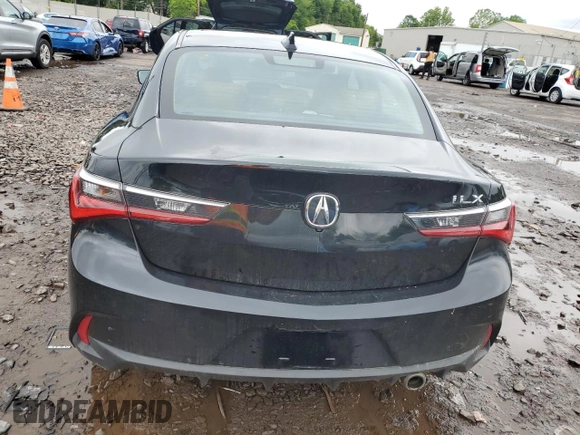 2022 Acura ILX Premium with VIN 19UDE2F79NA000696, listed as a Copart auction lot 58708225 with 16,292 mi miles and Clean title. Bid and sale history available at DreamBid. Image 6.