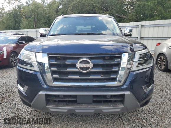 2021 Nissan Armada Platinum with VIN JN8AY2DA5M9372810, listed as a Copart auction lot 73799544 with 29,382 mi miles and Non Repairable. Bid and sale history available at carsss.com. Image 5.