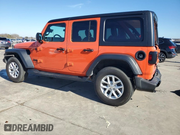 2023 Jeep Wrangler Willys with VIN 1C4HJXDN2PW686743, listed as a Copart auction lot 86203014 with 14,034 mi miles and Clean Title. Bid and sale history available at DreamBid. Image 2.