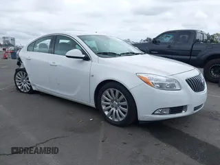 2011 Buick Regal CXL RL3 with VIN W04GR5EC0B1023497, listed as a IAAI auction lot 41773737 with 156,096 mi miles. Bid and sale history available at carsss.com. Image 1.