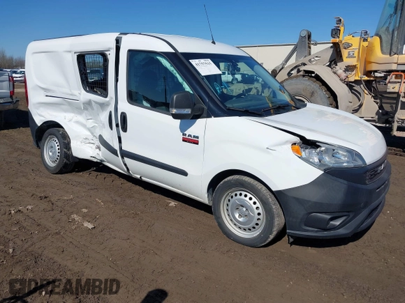 2020 Ram ProMaster City Cargo Van Tradesman with VIN ZFBHRFAB4L6P56298, listed as a IAAI auction lot 41757515 with 17,912 mi miles. Bid and sale history available at carsss.com. Image 1.