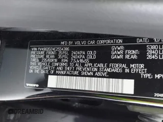 2014 Volvo XC60 R-Design Premier Plus with VIN YV4902DZ4E2554386, listed as a IAAI auction lot 42065061 with 92,865 mi miles and . Bid and sale history available at DreamBid. Image 9.