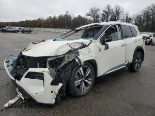 2021 Nissan Rogue Platinum with VIN JN8AT3DDXMW302168, listed as a Copart auction lot 49199105 with 85,583 mi miles and Salvage Title. Bid and sale history available at carsss.com. Image 1.