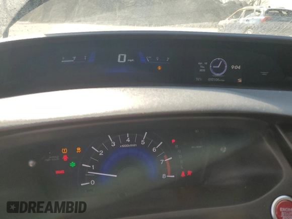 2015 Honda Civic EX-L with VIN 19XFB2F93FE094400, listed as a Copart auction lot 52739475 with 92,108 mi miles and Salvage Title. Bid and sale history available at carsss.com. Image 9.