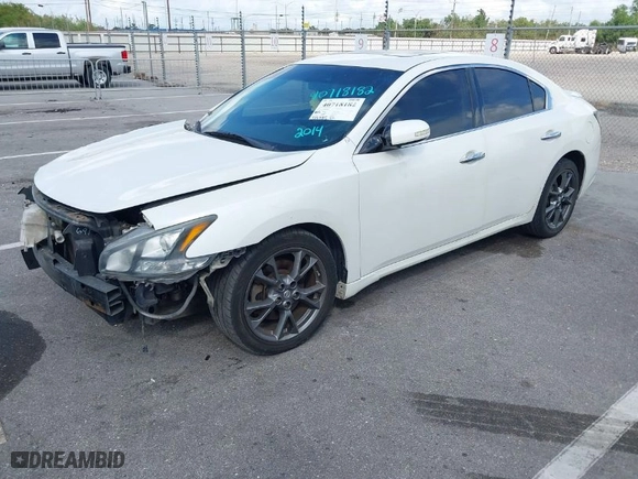 2014 Nissan Maxima 3.5 SV w/Premium Pkg with VIN 1N4AA5AP6EC493995, listed as a IAAI auction lot 40718182 with 135,985 mi miles. Bid and sale history available at carsss.com. Image 2.