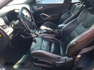 2016 Hyundai Veloster Turbo with VIN KMHTC6AEXGU254380, listed as a Copart auction lot 60766373 with 135,056 mi miles. Bid and sale history available at carsss.com. Image 7.