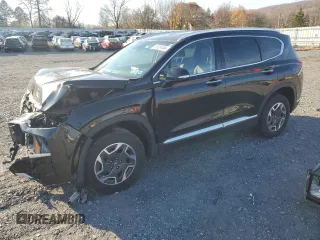 2021 Hyundai Santa Fe Hybrid Blue with VIN KM8S2DA14MU006055, listed as a Copart auction lot 81024404 with 79,167 mi miles and Salvage Title. Bid and sale history available at carsss.com. Image 1.