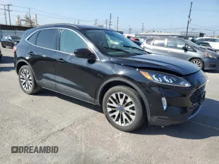 2021 Ford Escape Titanium with VIN 1FMCU9J93MUA54213, listed as a Copart auction lot 59211045 with Not provided miles and Salvage title. Bid and sale history available at DreamBid. Image 4.