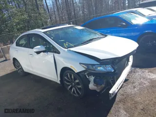 2014 Honda Civic Sedan EX-L with VIN 19XFB2F98EE215601, listed as a IAAI auction lot 41806500 with NaN miles. Bid and sale history available at carsss.com. Image 1.