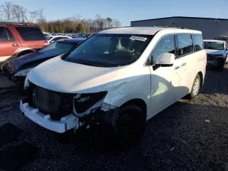 2016 Nissan Quest SL with VIN JN8AE2KP0G9155623, listed as a Copart auction lot 48334545 with 105,255 mi miles and Salvage Title. Bid and sale history available at carsss.com. Image 1.