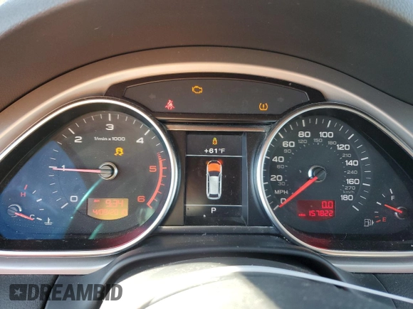 2011 Audi Q7 3.0L TDI Prestige with VIN WA1VMAFEXBD000774, listed as a Copart auction lot 84249754 with 157,822 mi miles and Clean Title. Bid and sale history available at carsss.com. Image 9.