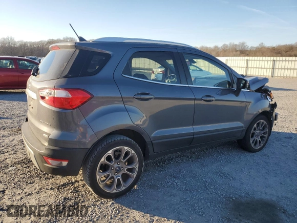 2019 Ford EcoSport Titanium with VIN MAJ3S2KE8KC307483, listed as a Copart auction lot 43940135 with 77,883 mi miles and Salvage Title. Bid and sale history available at DreamBid. Image 3.