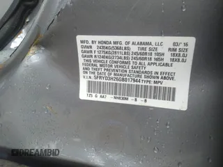 2016 Acura MDX с VIN 5FRYD3H26GB017944, выставлен на аукционе IAAI как лот 41051098 с пробегом 149 776 миль миль и . История ставок и продаж доступна на DreamBid. Изображение 9.