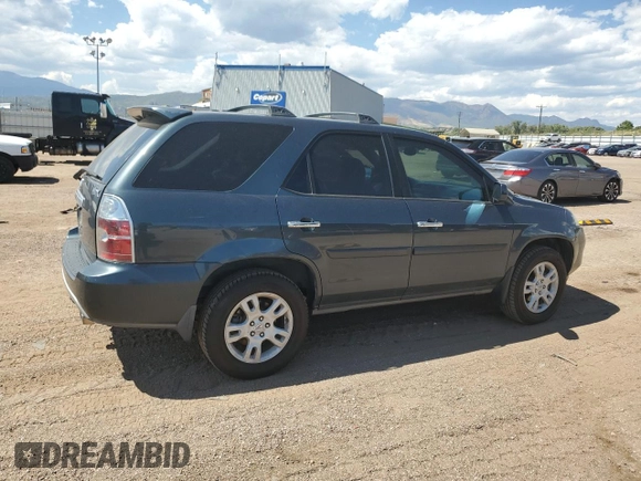 2005 Acura MDX Touring with VIN 2HNYD18605H545702, listed as a Copart auction lot 69531314 with 317,574 mi miles and Salvage Title. Bid and sale history available at carsss.com. Image 3.