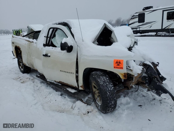 2011 Chevrolet Silverado 1500 Work Truck with VIN 1GCRKPE0XBZ390896, listed as a Copart auction lot 45578465 with 0 mi miles and Salvage Title. Bid and sale history available at carsss.com. Image 4.