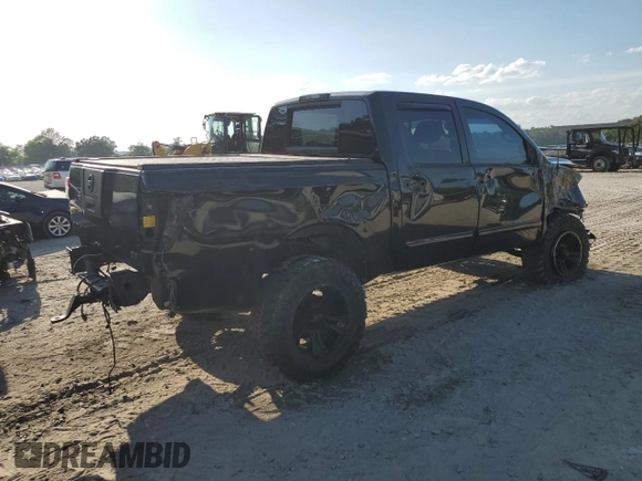 2012 Nissan Titan SV with VIN 1N6BA0EC0CN316317, listed as a Copart auction lot 57576905 with 113,323 mi miles and Salvage title. Bid and sale history available at DreamBid. Image 3.