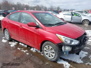 2015 Hyundai Accent GLS with VIN KMHCT4AE0FU923503, listed as a IAAI auction lot 41971073 with 140,886 mi miles. Bid and sale history available at carsss.com. Image 1.