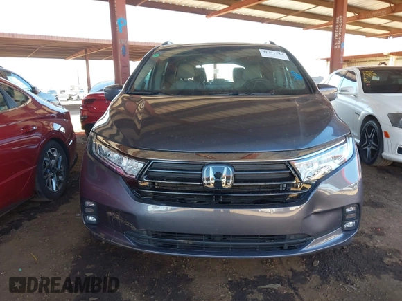 2024 Honda Odyssey EX-L with VIN 5FNRL6H67RB016849, listed as a IAAI auction lot 41761249 with 24,357 mi miles and . Bid and sale history available at DreamBid. Image 13.