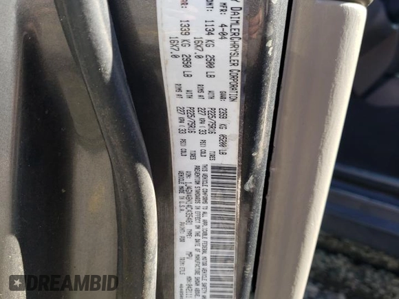 2004 Jeep Grand Cherokee Laredo z VIN 1J4GX48N14C435481, wystawiony jako Copart lot #87855975 z przebiegiem 176 273 mil mil oraz Szkoda całkowita • Salvage title. Historia ofert i sprzedaży dostępna na DreamBid. Obrazek 13.