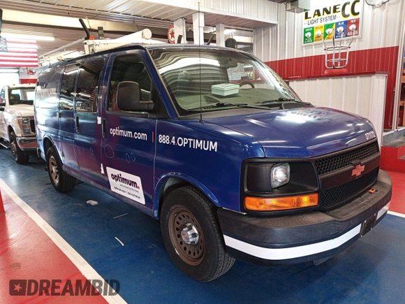 2013 Chevrolet Express Cargo with VIN 1GCSGAFX7D1134745, listed as a IAAI auction lot 42621716 with 44,779 mi miles and . Bid and sale history available at DreamBid. Image 22.