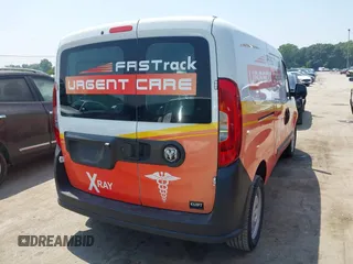 2018 Ram ProMaster City Passenger with VIN ZFBERFAB3J6H37390, listed as a IAAI auction lot 42705557 with 54,254 mi miles and . Bid and sale history available at DreamBid. Image 4.